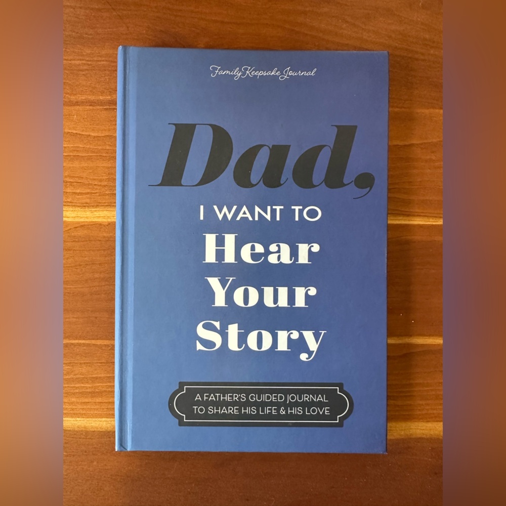 Blue 'Dad, I Want to Hear Your Story' Journal